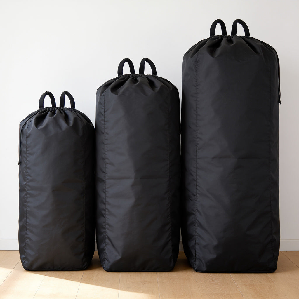 Lumiwee Stroller travel storage bag: three bag sizes packed side by side