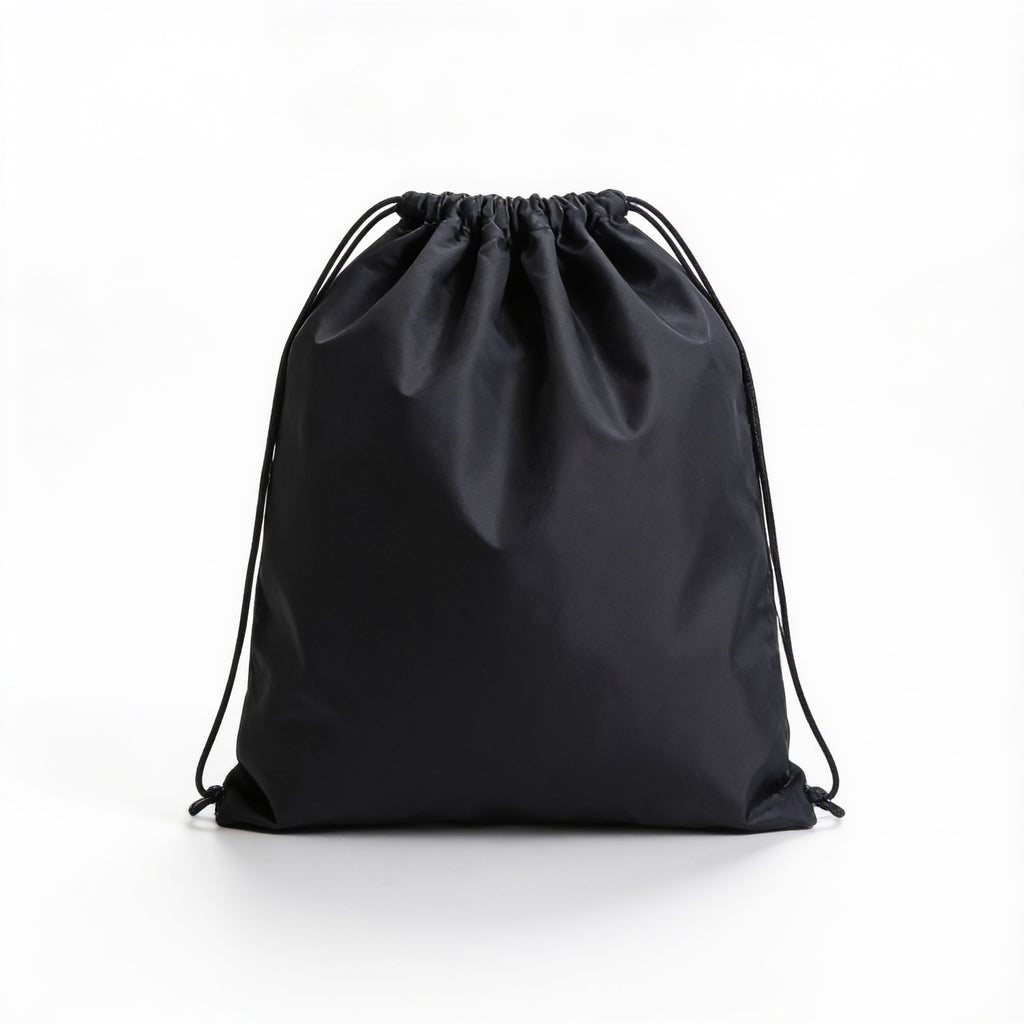 Lumiwee Stroller travel storage bag: black drawstring stroller travel bag on a white background