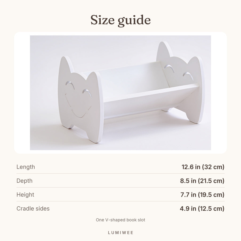 Lumiwee infographic: Sunny - Size guide