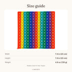 Lumiwee infographic: Tally - Size guide