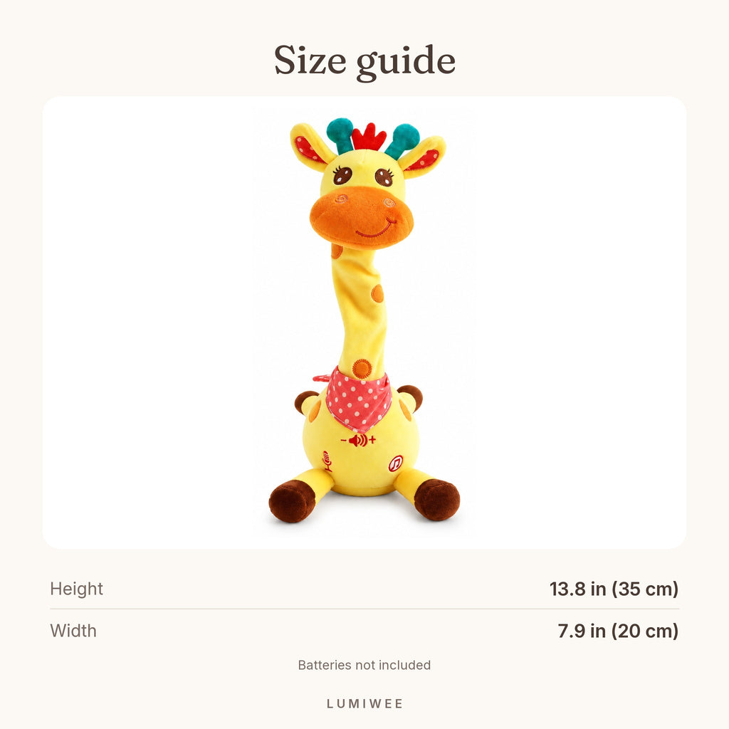 Lumiwee infographic: Tilly - Size guide
