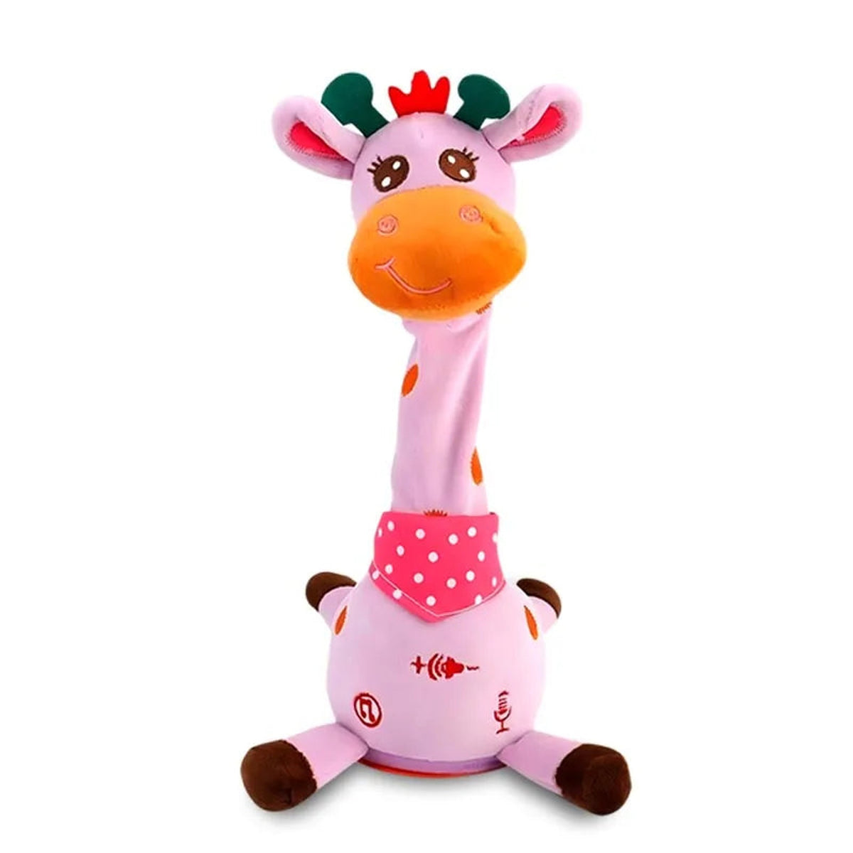 Lumiwee Tilly Dancing Giraffe Toy, Talking Plush, Pink option