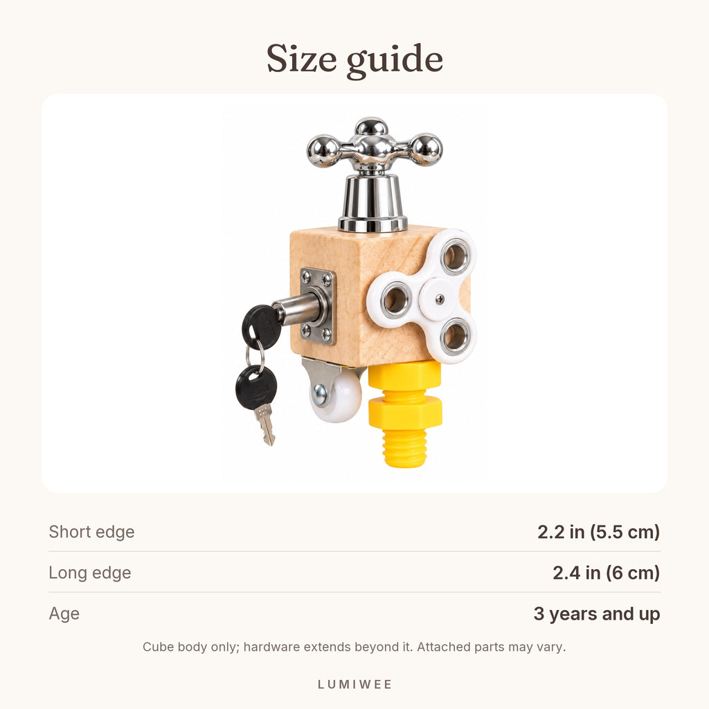 Lumiwee infographic: Tinker - Size guide