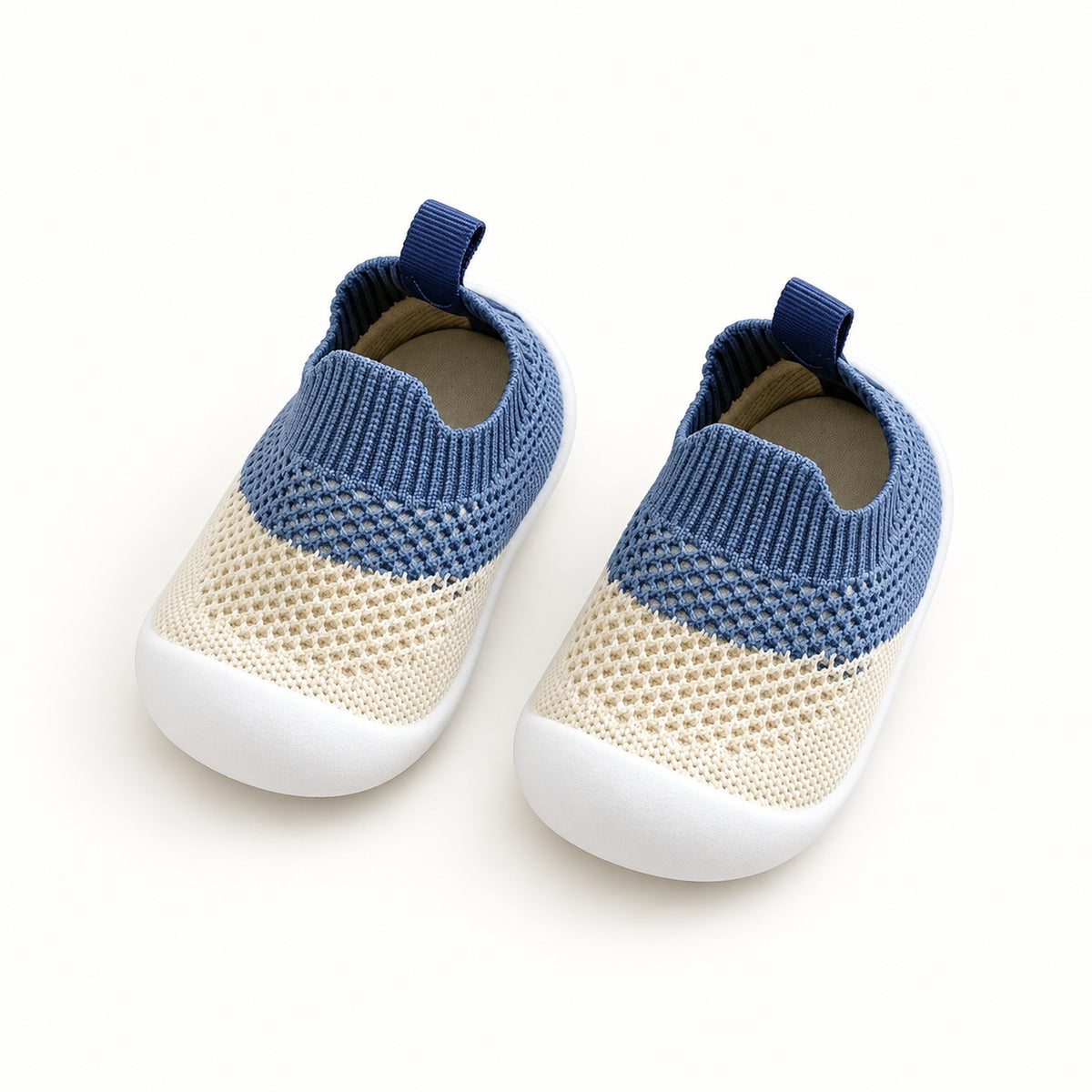 Lumiwee Toddle Baby Walking Shoes, Sock Shoes, Two-Tone Blue option