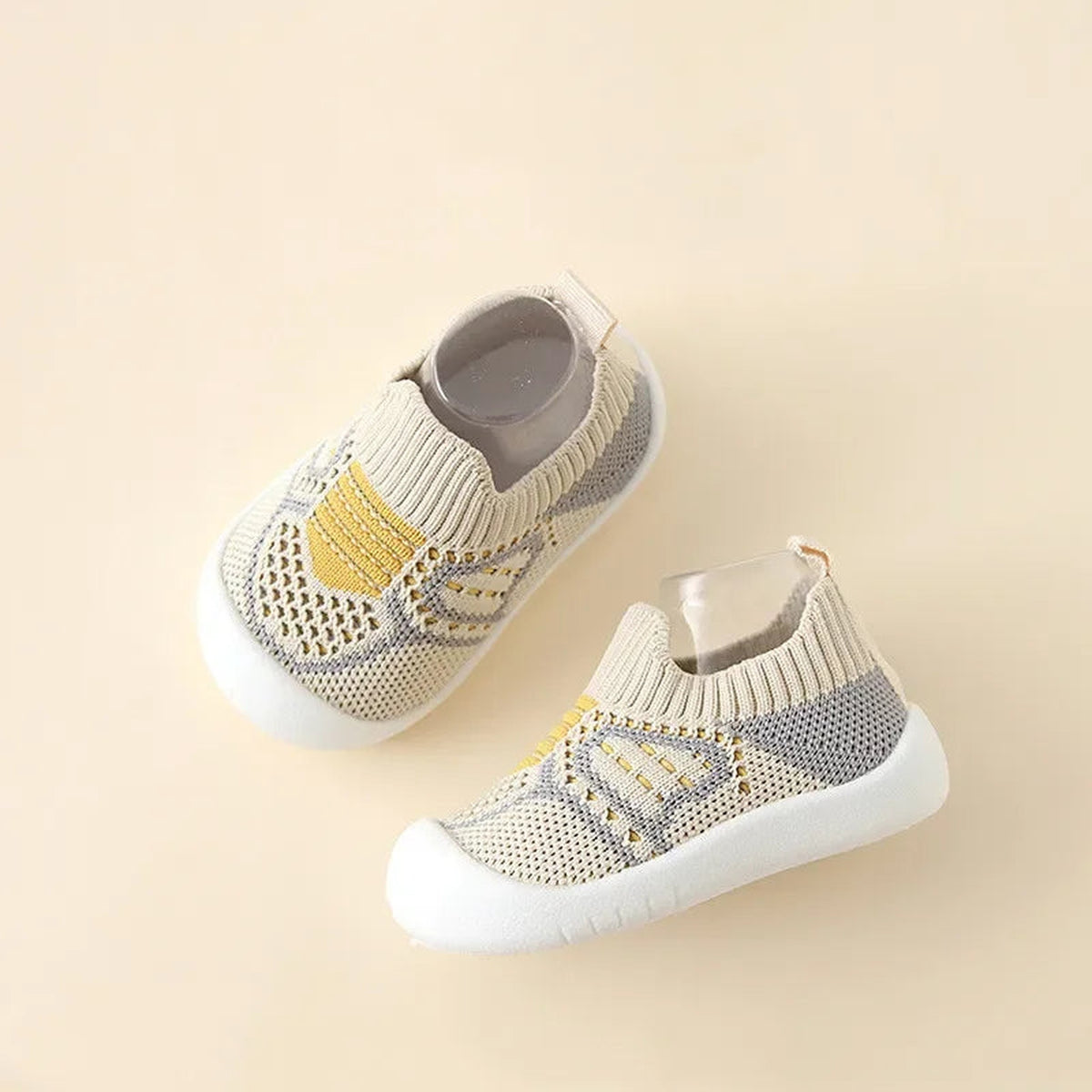 Lumiwee Toddle Baby Walking Shoes, Sock Shoes, Khaki option