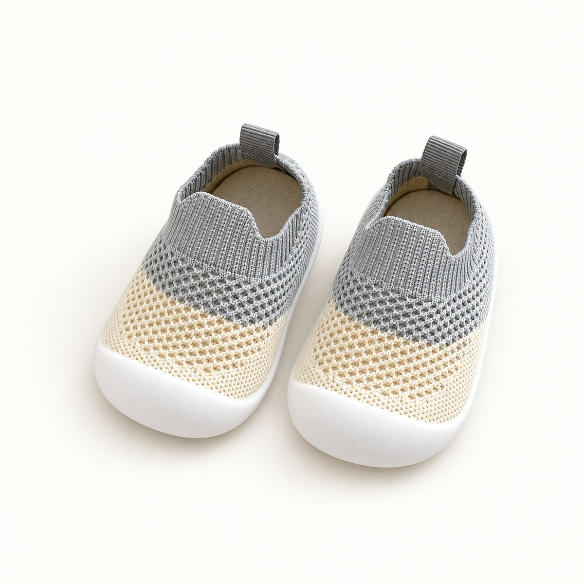 Lumiwee Toddle Baby Walking Shoes, Sock Shoes, Two-Tone Gray option