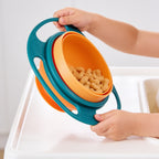 Lumiwee Twirl 360 rotating baby bowl: tilted bowl with the inner bowl staying level