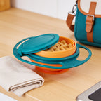 Lumiwee Twirl 360 rotating baby bowl: bowl with the lid on, packed for later