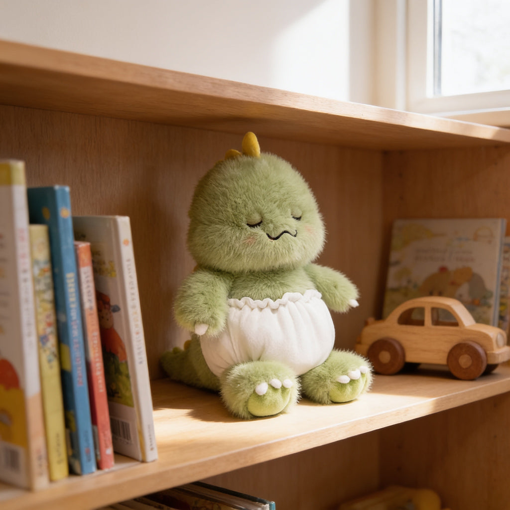 Lumiwee Waddle animal plush: dinosaur plush with its fabric diaper