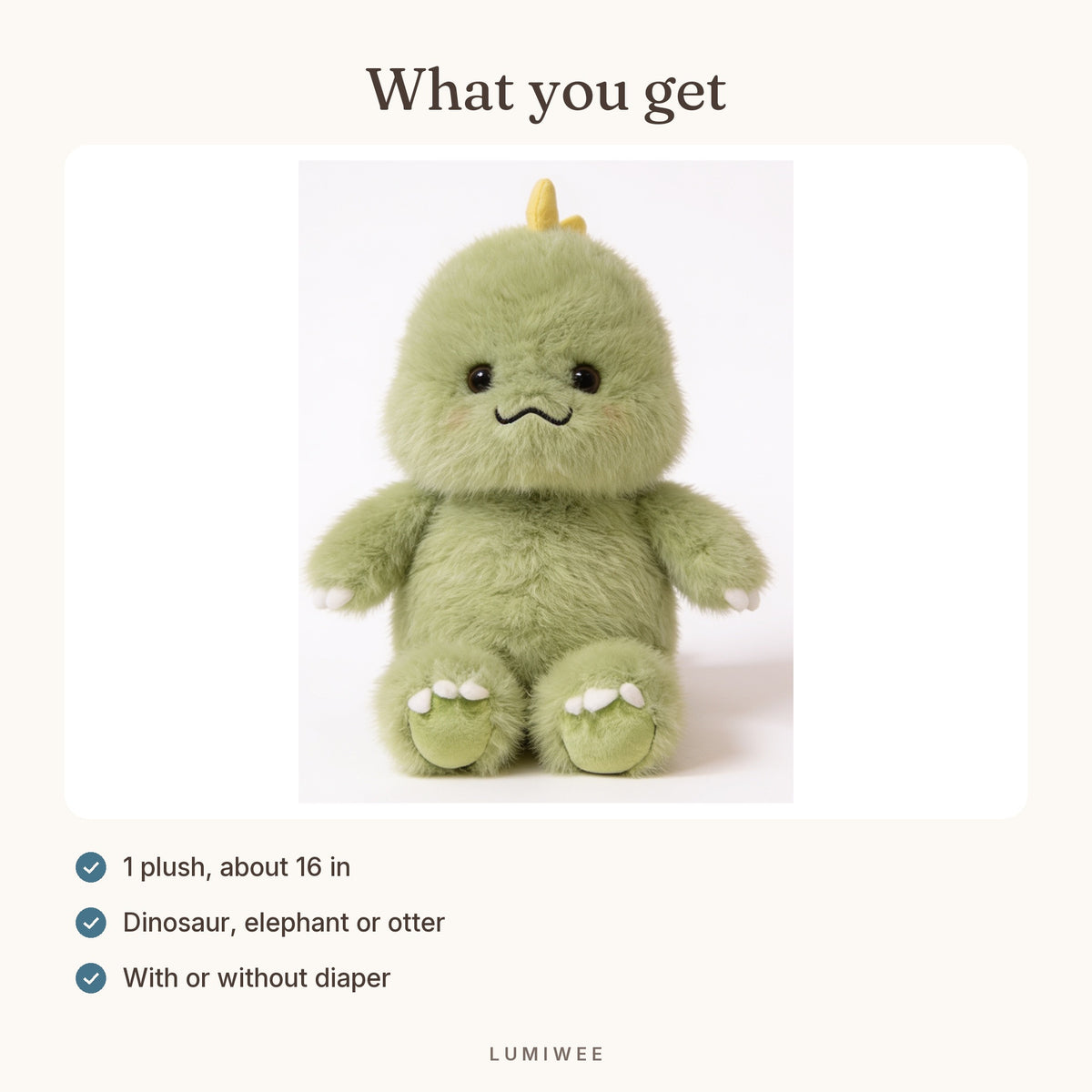 Lumiwee infographic: Waddle - What you get