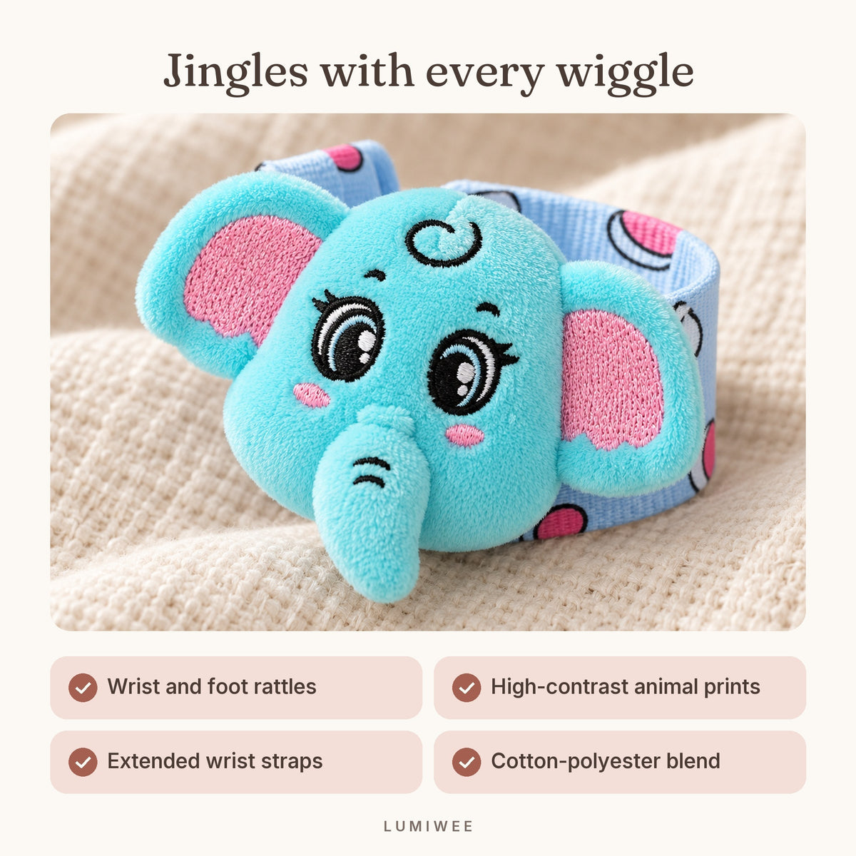 Lumiwee infographic: Wiggle - Jingles with every wiggle