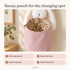 Lumiwee infographic: Willow - Bunny pouch for the changing spot