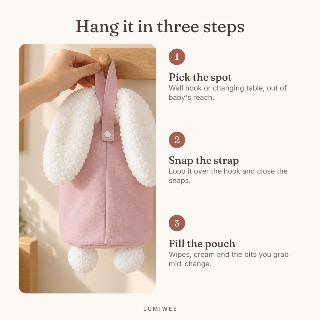 Lumiwee infographic: Willow - Hang it in three steps