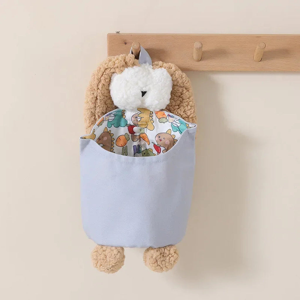 Lumiwee Willow Bunny Hanging Diaper Caddy, Blue & Tan Bunny option